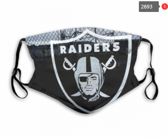 NFL Oakland Raiders #12 Dust mask with filter->nfl dust mask->Sports Accessory
